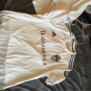 adidas White Soccer Jersey